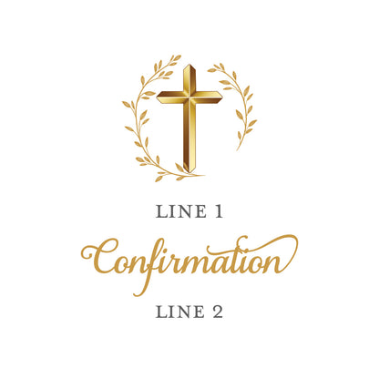 Confirmation Personalized White Ceramic Coffee Mug (Set of 12)