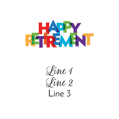 Happy Retirement Personalized Lip Balm Favors (Set of 12)