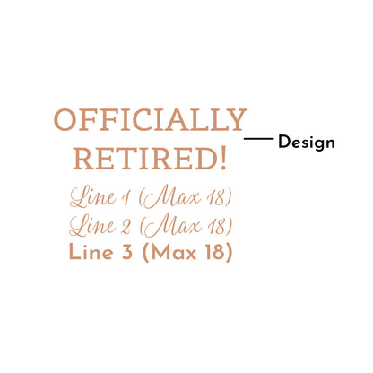 Retirement Personalized Champagne Glass (Set of 24)