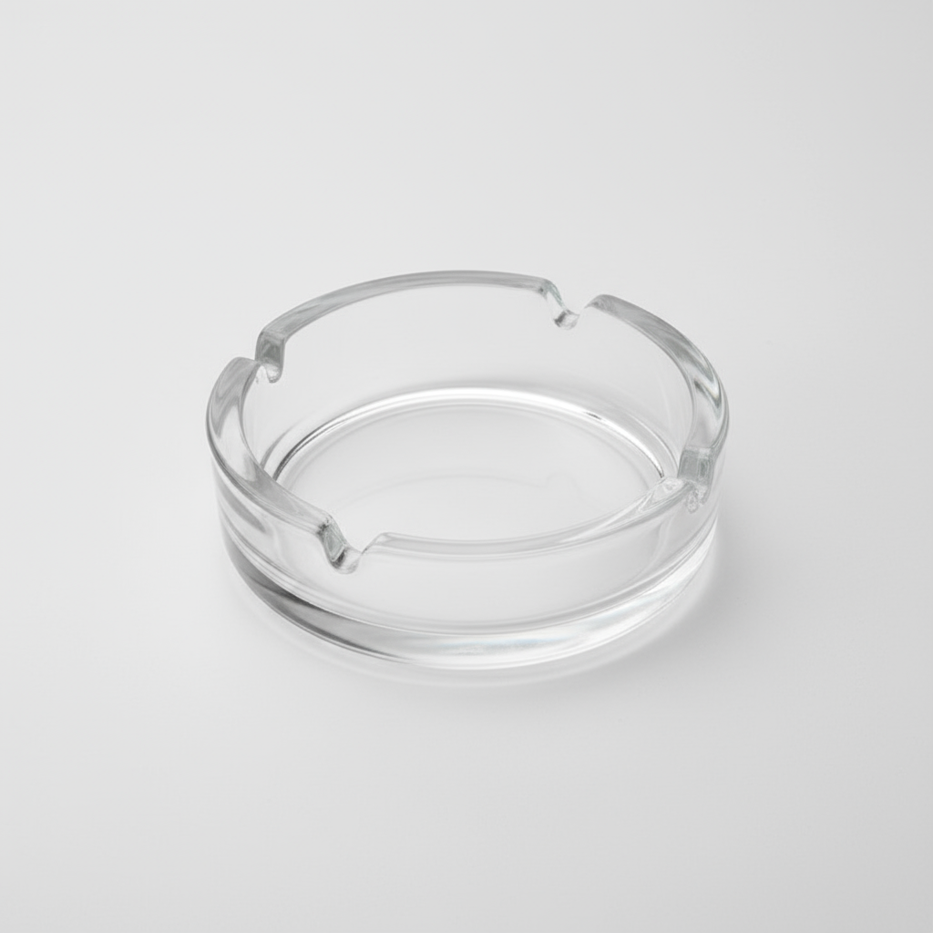 Arcoroc 1 3/8" Round Stackable Glass Ashtray by Arc Cardinal - Set of 24