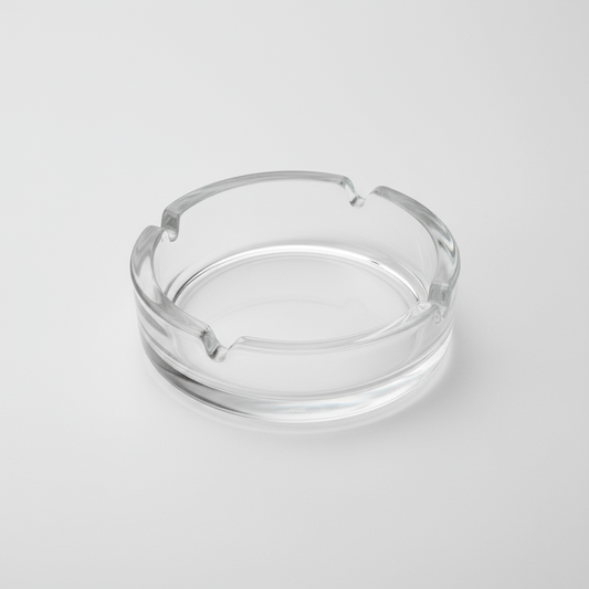 Arcoroc 1 3/8" Round Stackable Glass Ashtray by Arc Cardinal - Set of 24