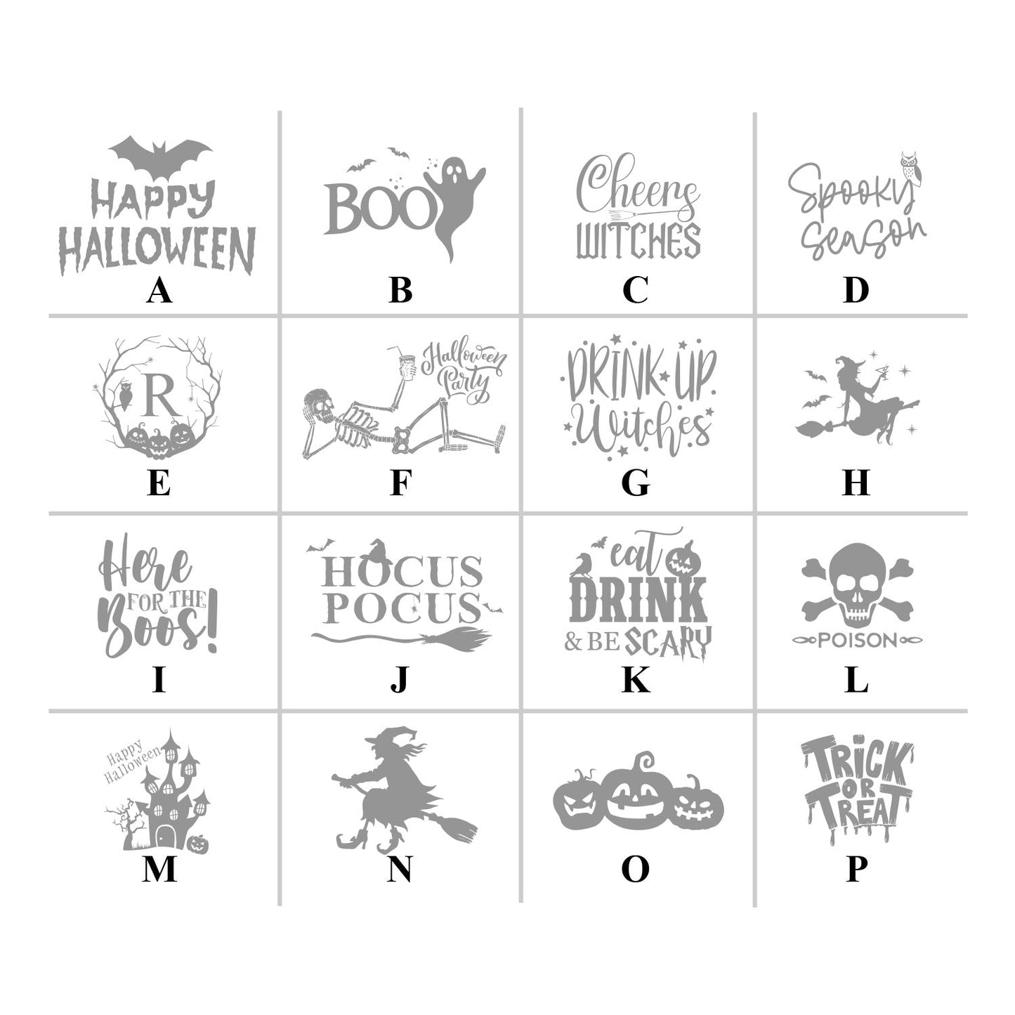 Halloween Personalized Votive Shot Glass (Set of 24)