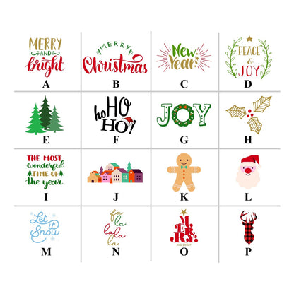 Holiday Christmas Personalized Matches (Set of 50)