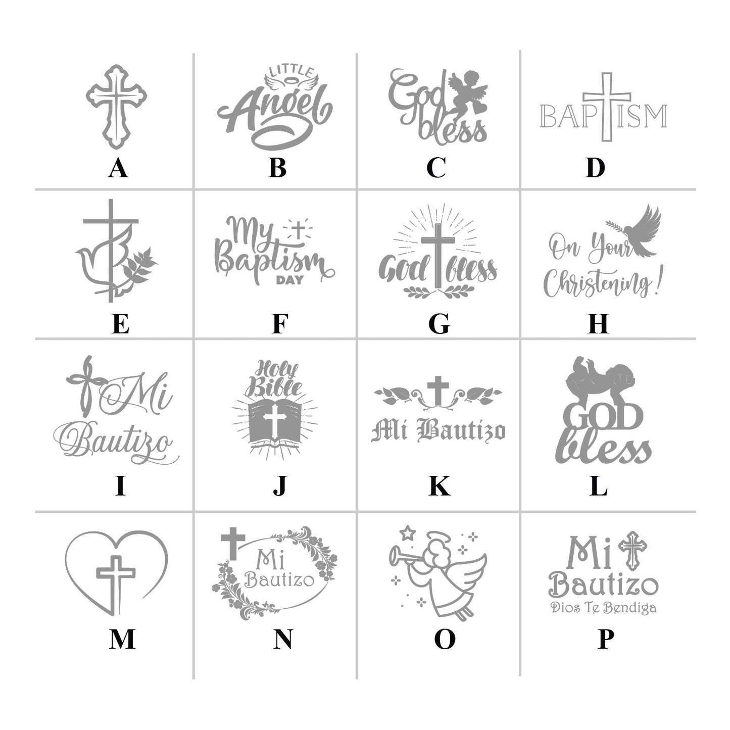 Baptism Personalized Loop Sanitizer Labels (Set of 20)