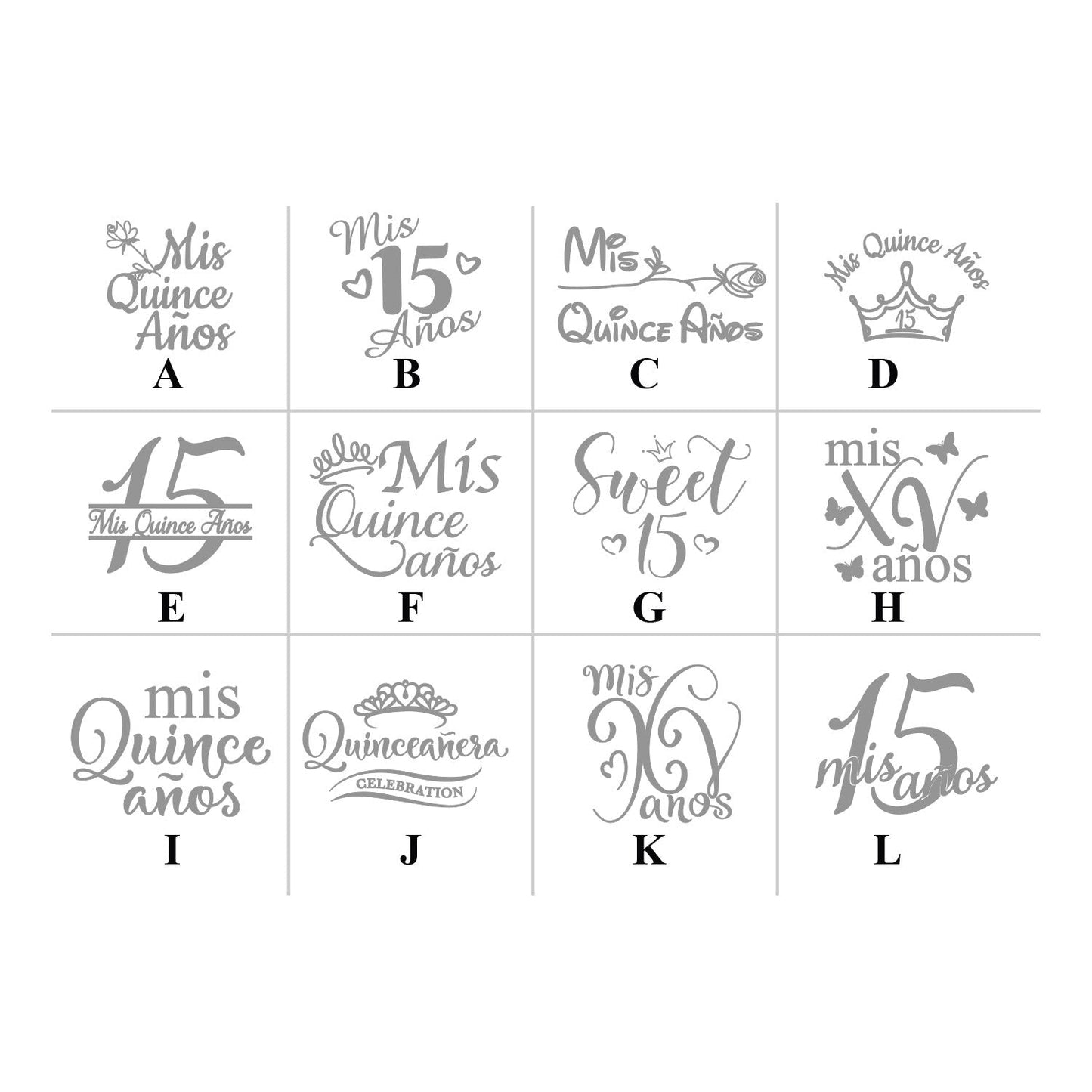 Quinceañera Personalized Sunscreen with Carabiner (Set of 12)