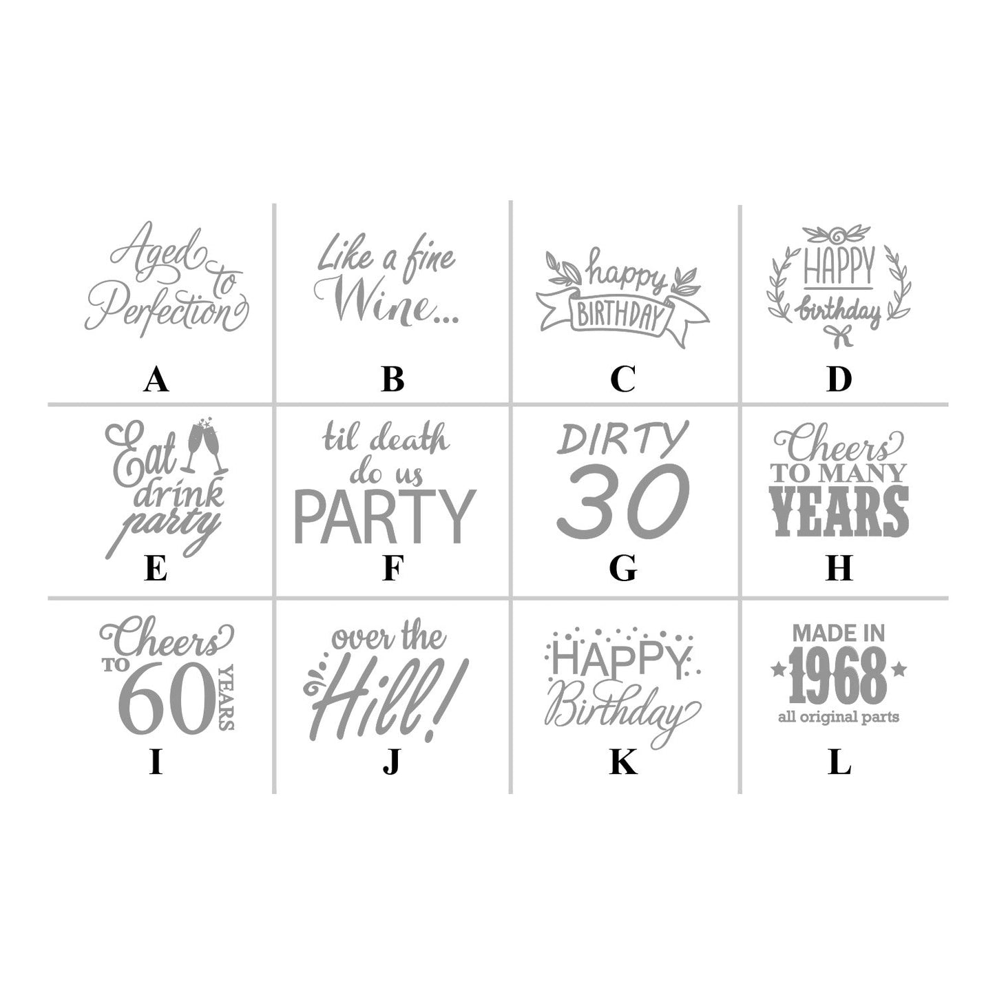 Adult Birthday Personalized Lip Balm Favors (Set of 12)