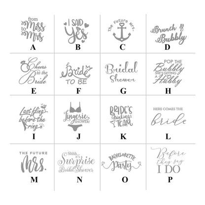 Bridal Shower Personalized Lip Balm Favors (Set of 12)