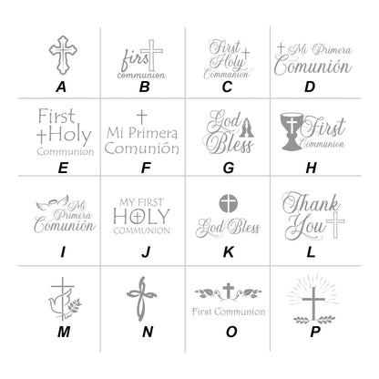 Holy Communion Personalized Votive Shot Glass (Set of 24)