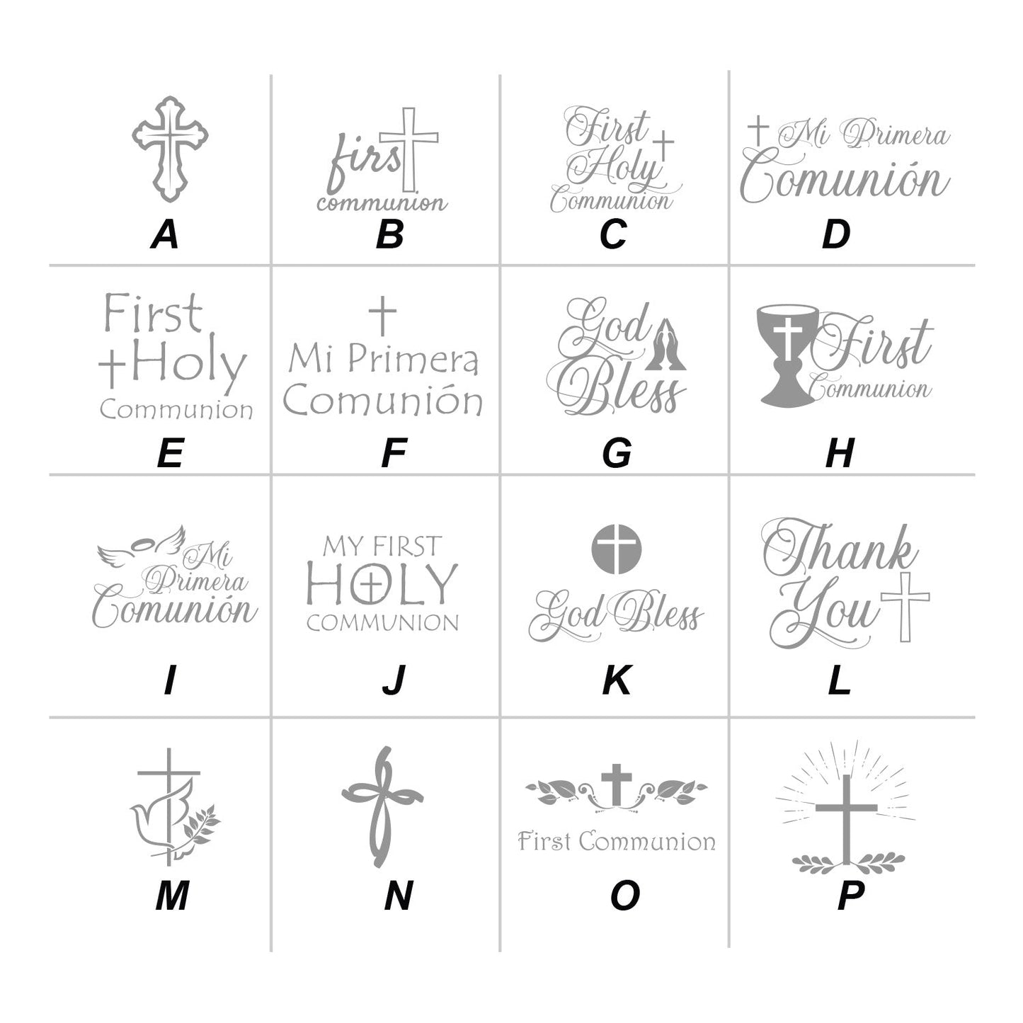 Holy Communion Personalized Sunscreen with Carabiner (Set of 12)