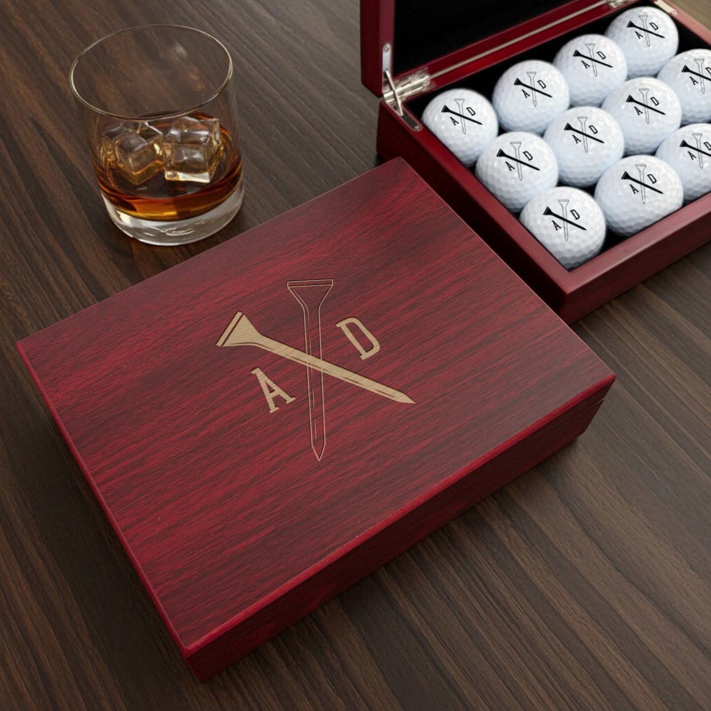 Football Personalized Golf Ball Gift Set