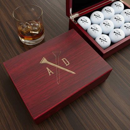 Football Personalized Golf Ball Gift Set