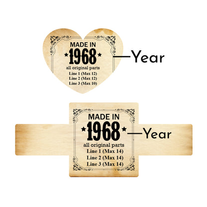 Made in Original Parts Personalized Favor Box (Set of 10)