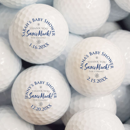 Thank You Snow-Much! Personalized Printed Golf Balls