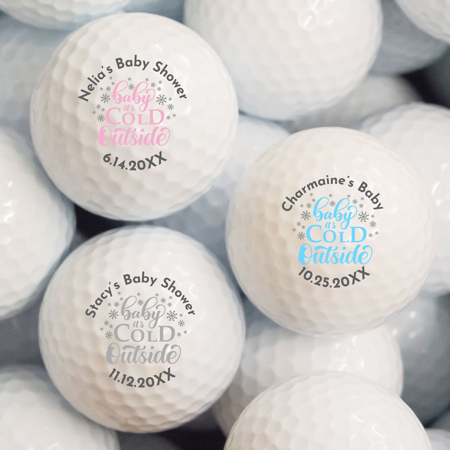 Baby It's Cold Outside Personalized Printed Golf Balls
