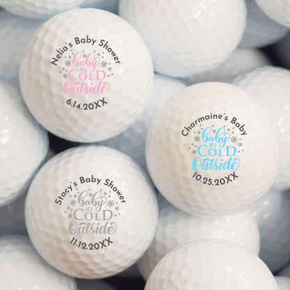 Baby It's Cold Outside Personalized Printed Golf Balls