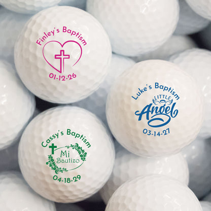 Baptism Personalized Printed Golf Balls