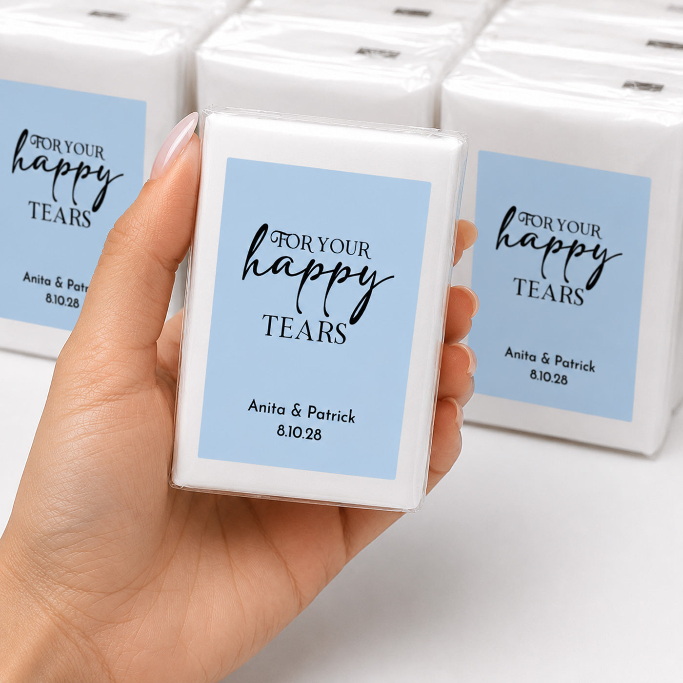 For Your Happy Tears Personalized Tissues - SET OF 15