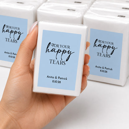 For Your Happy Tears Personalized Tissues - SET OF 15
