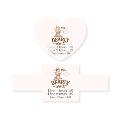 We Can Bearly Wait Personalized Favor Box (Set of 10)