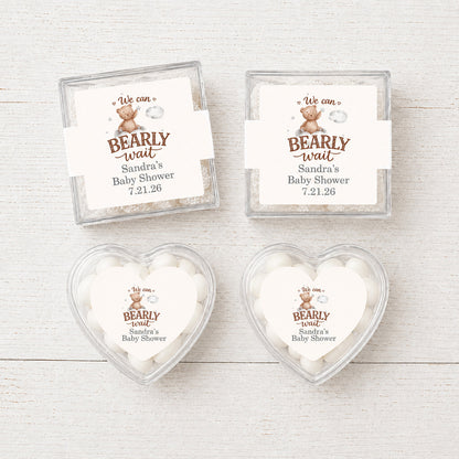 We Can Bearly Wait Personalized Favor Box (Set of 10)