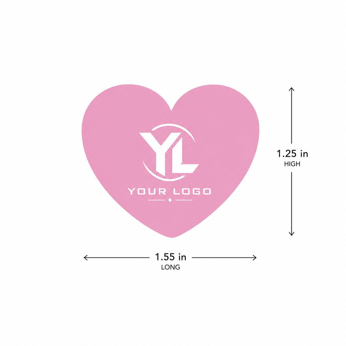 Logo Personalized Heart Favor Box (Set of 12)