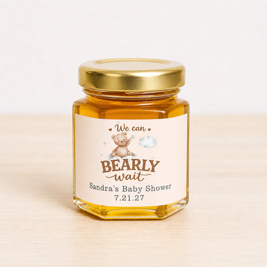 Bearly Wait Personalized Honey Baby Shower Favors (Set of 12)