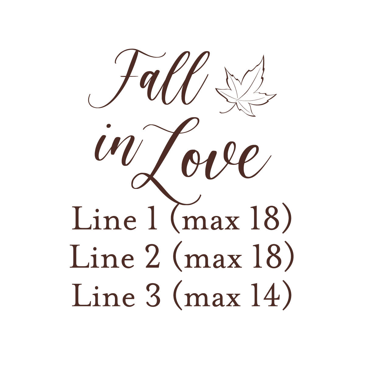 Fall In Love Personalized Clear Glass Coffee Mug (Set of 18)