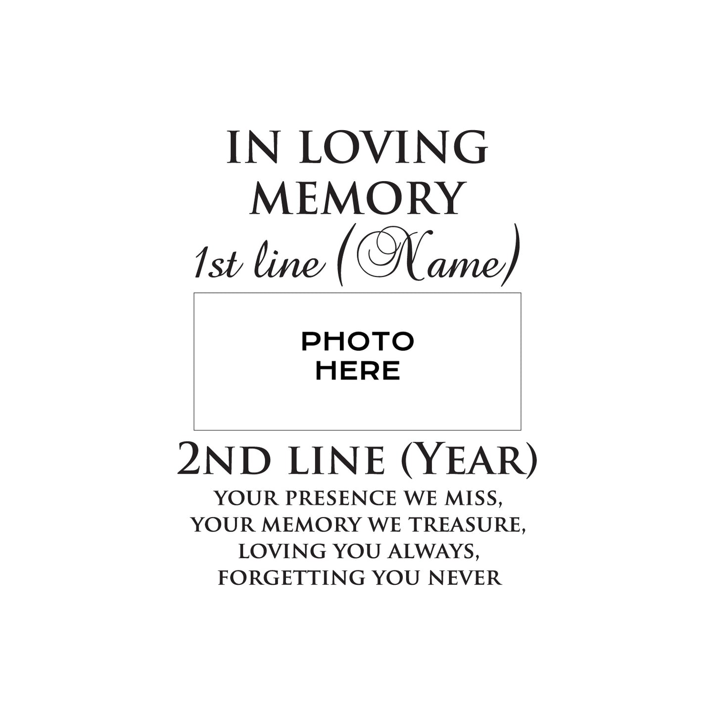 In Loving Memory Personalized Wedding Aisle Runner