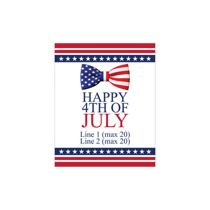 Happy 4th of July Personalized Wine Label