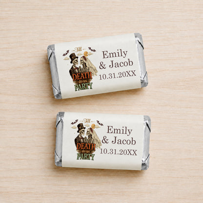 Till Death Do Us Party Personalized Chocolate Hershey's Miniatures (Set of 40)