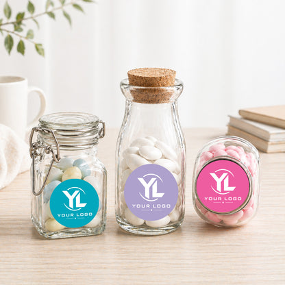 Logo Personalized Mini Favor Jars (Set of 12)