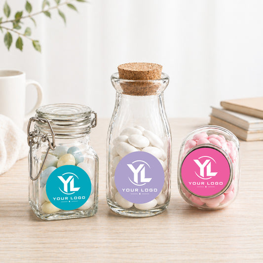 Logo Personalized Mini Favor Jars (Set of 12)
