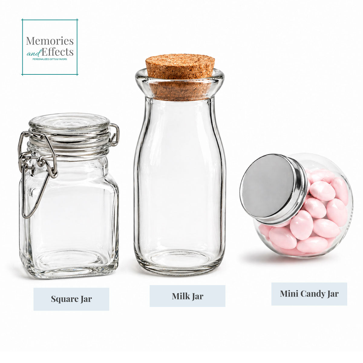 Logo Personalized Mini Favor Jars (Set of 12)