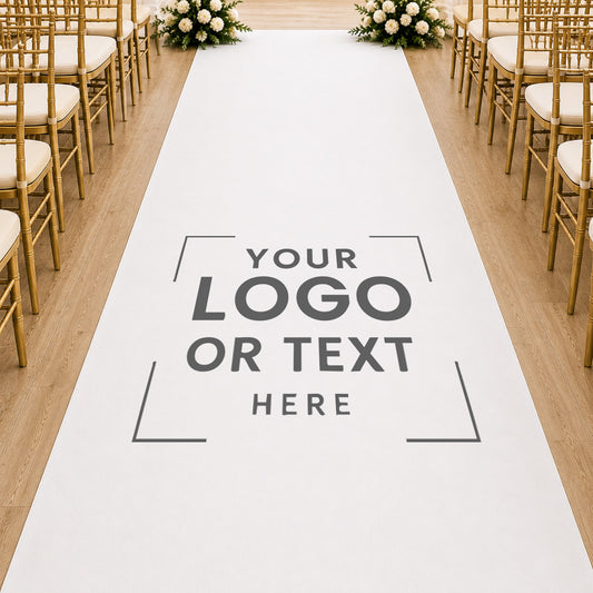 Logo /Artwork Personalized Wedding Aisle Runner