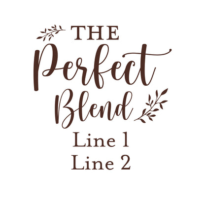 The Perfect Blend Personalized White Ceramic Coffee Mug (Set of 12)