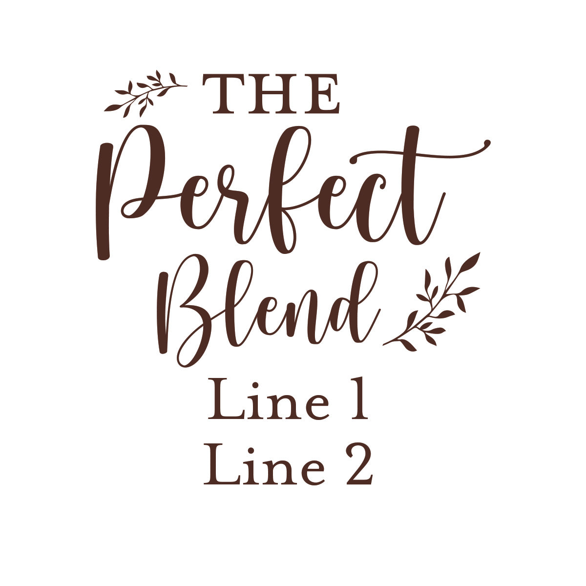 The Perfect Blend Personalized Glass Coaster (Set of 24)