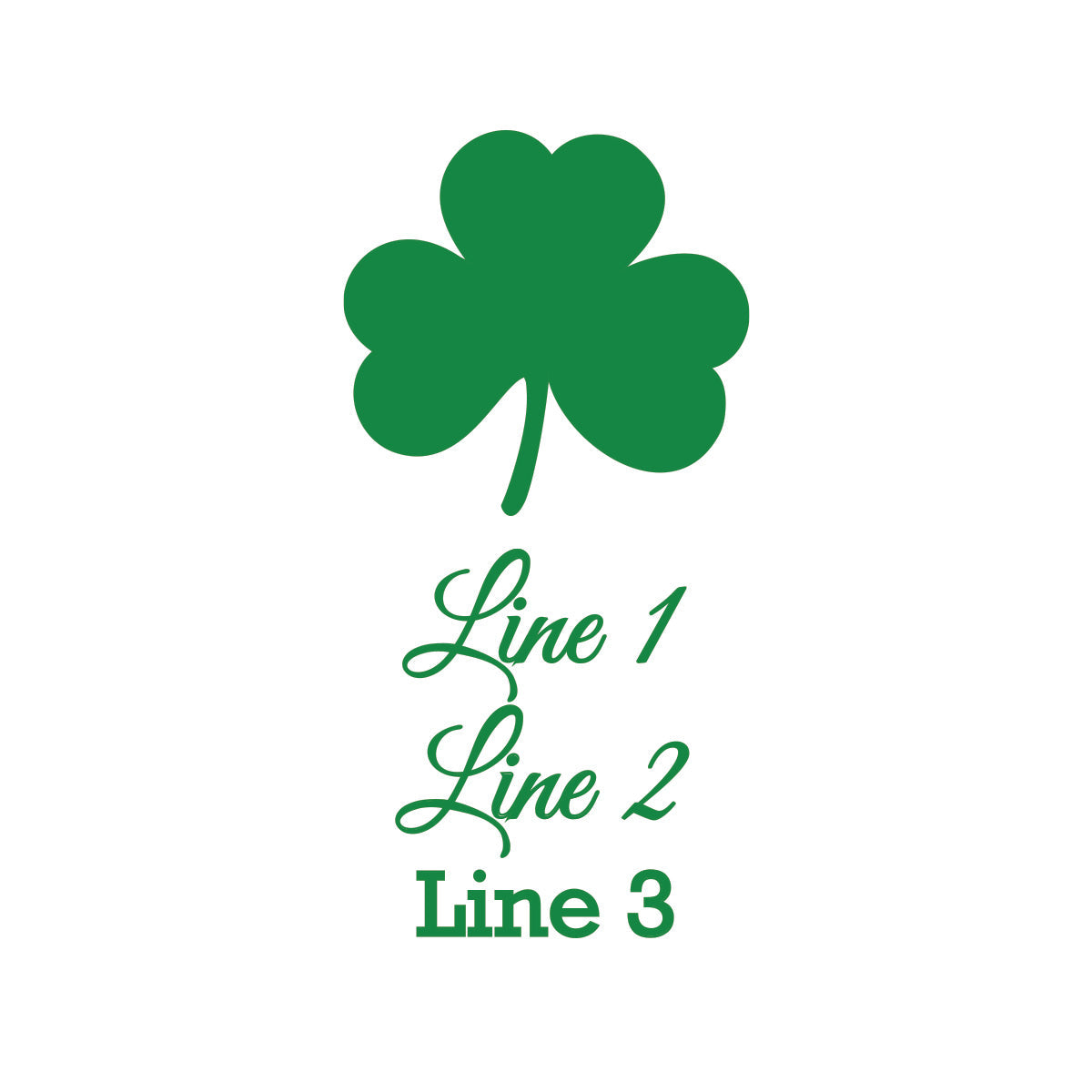 Irish Shamrock Personalized Votive Shot Glass (Set of 24)