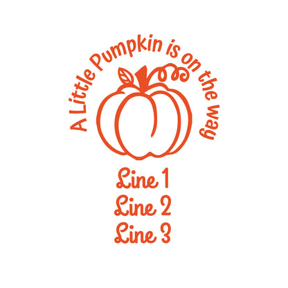 A Little Pumpkin Is On The Way Personalized Tall Shot Glass (Set of 24)