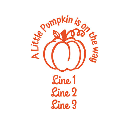 A Little Pumpkin Is On The Way Personalized Gold Credit Card Bottle Opener (Set of 24)