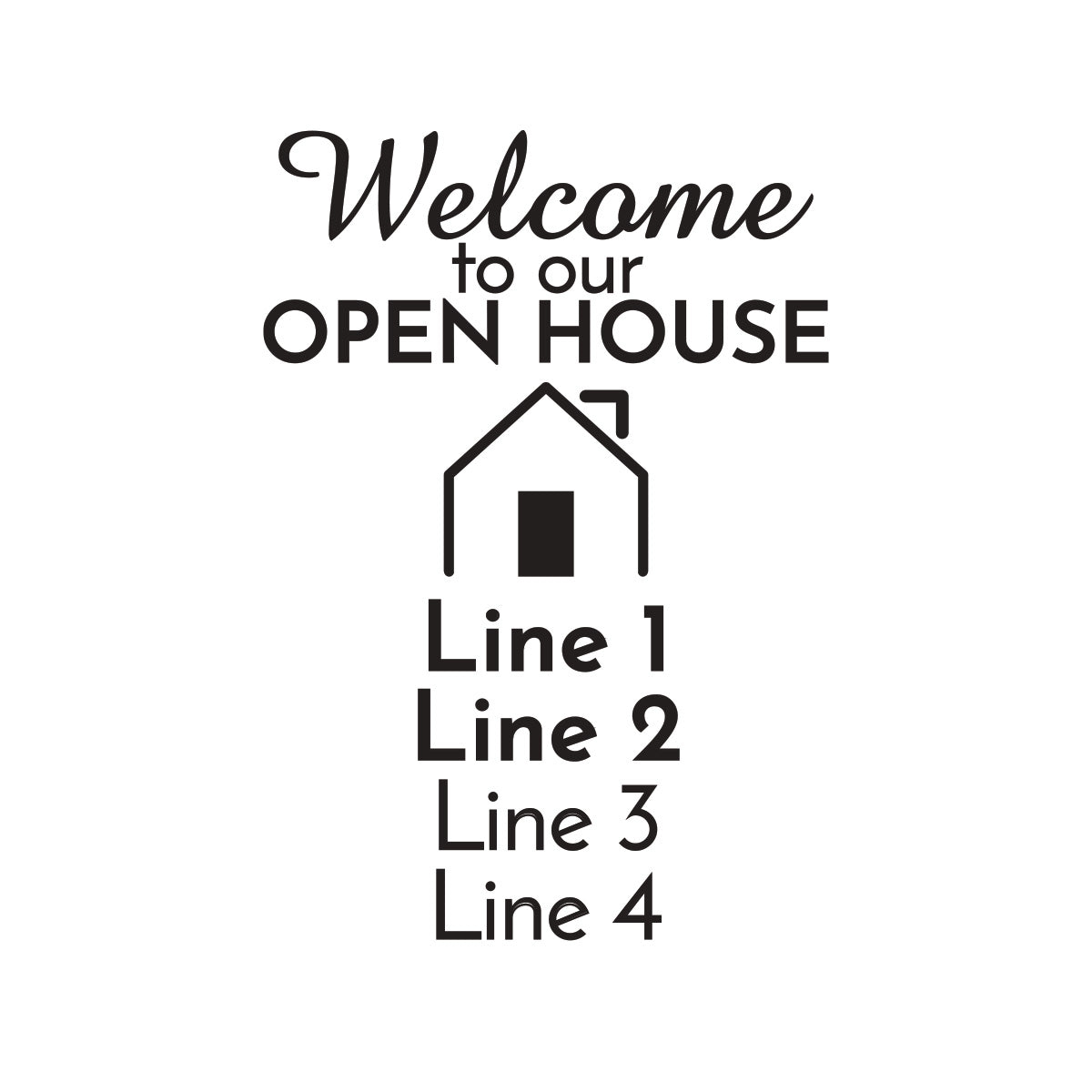 Welcome To Our Open House Personalized Gold Credit Card Bottle Opener (Set of 24)