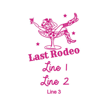 Last Rodeo Personalized Gold Credit Card Bottle Opener (Set of 24)