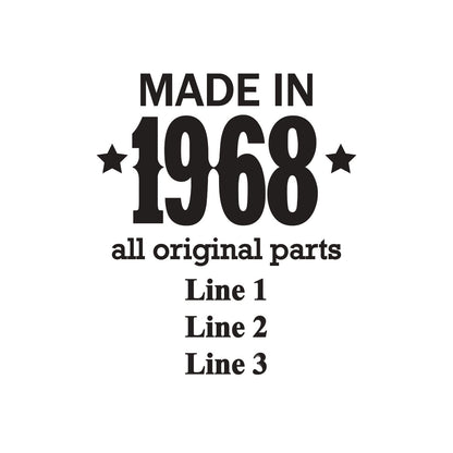 Made In Year All Original Parts Personalized Silver Credit Card Bottle Opener (Set of 24)