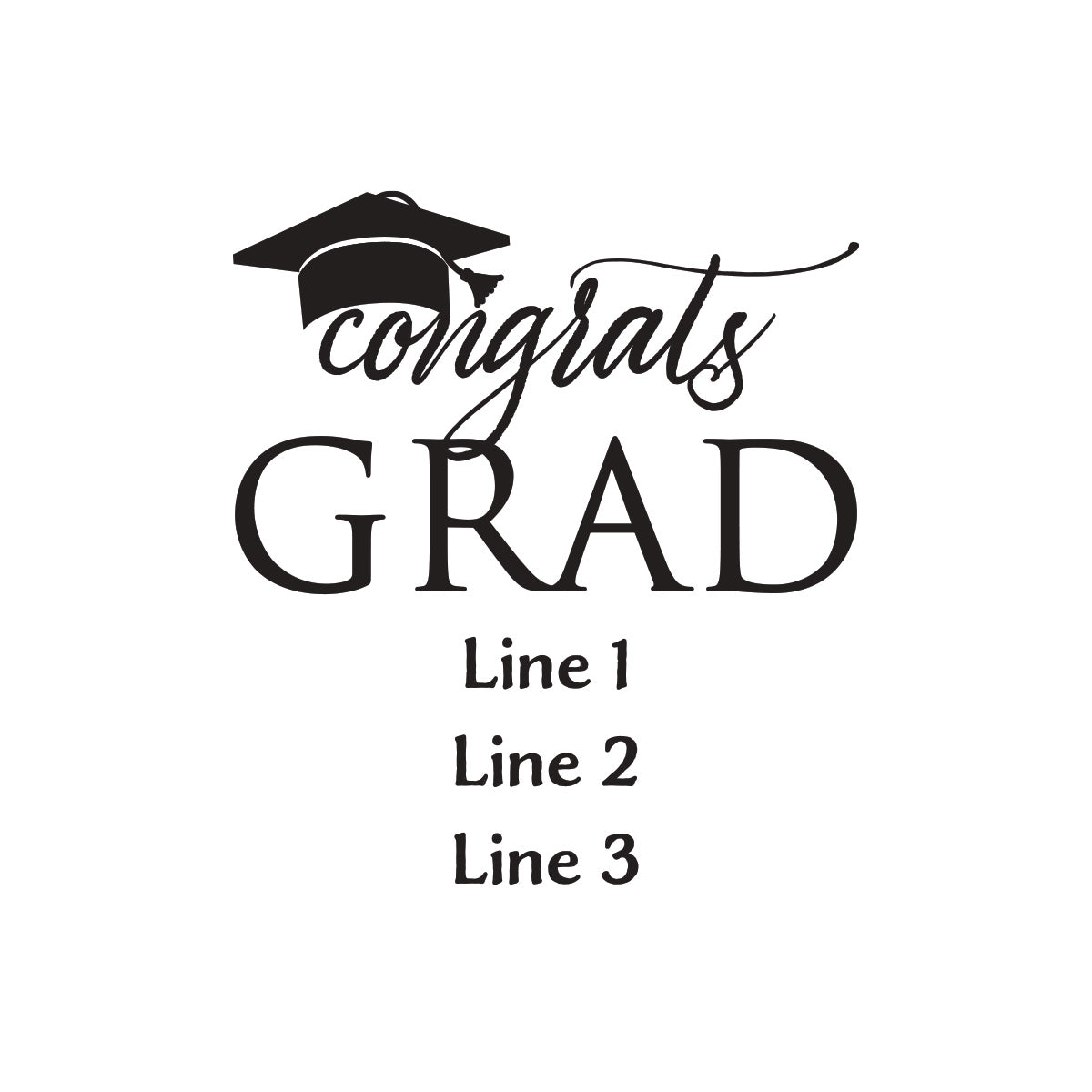Congrats Grad Personalized Silver Credit Card Bottle Opener (Set of 24)