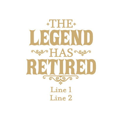 The Legend Has Retired Personalized Gold Credit Card Bottle Opener (Set of 24)