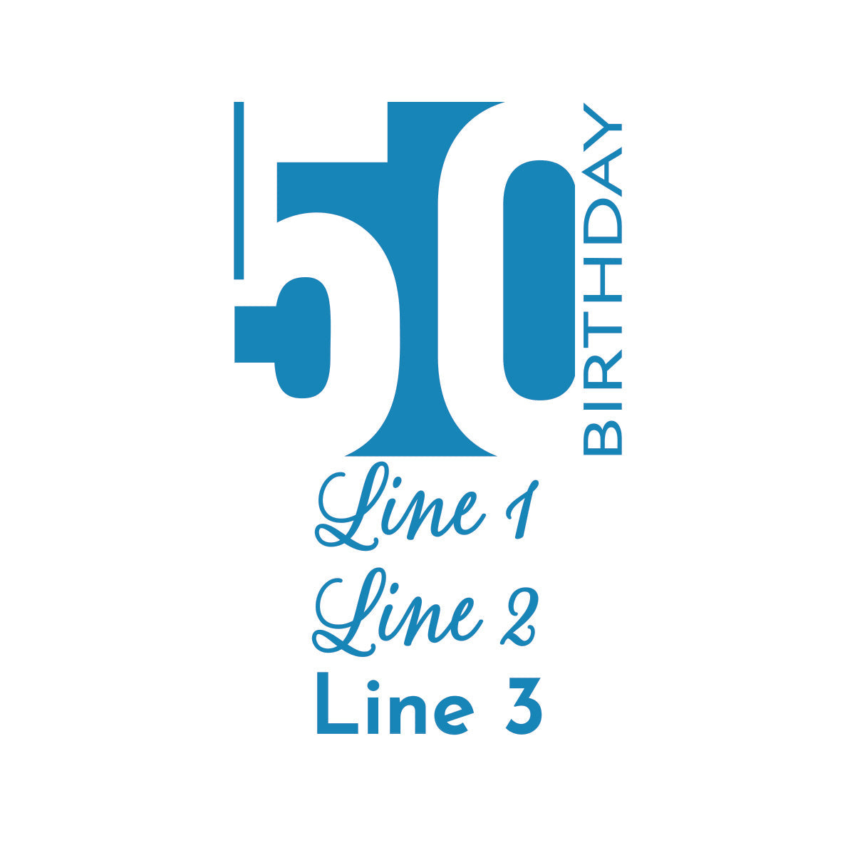 50th Birthday Personalized Tic Tac Mints (Set of 12)