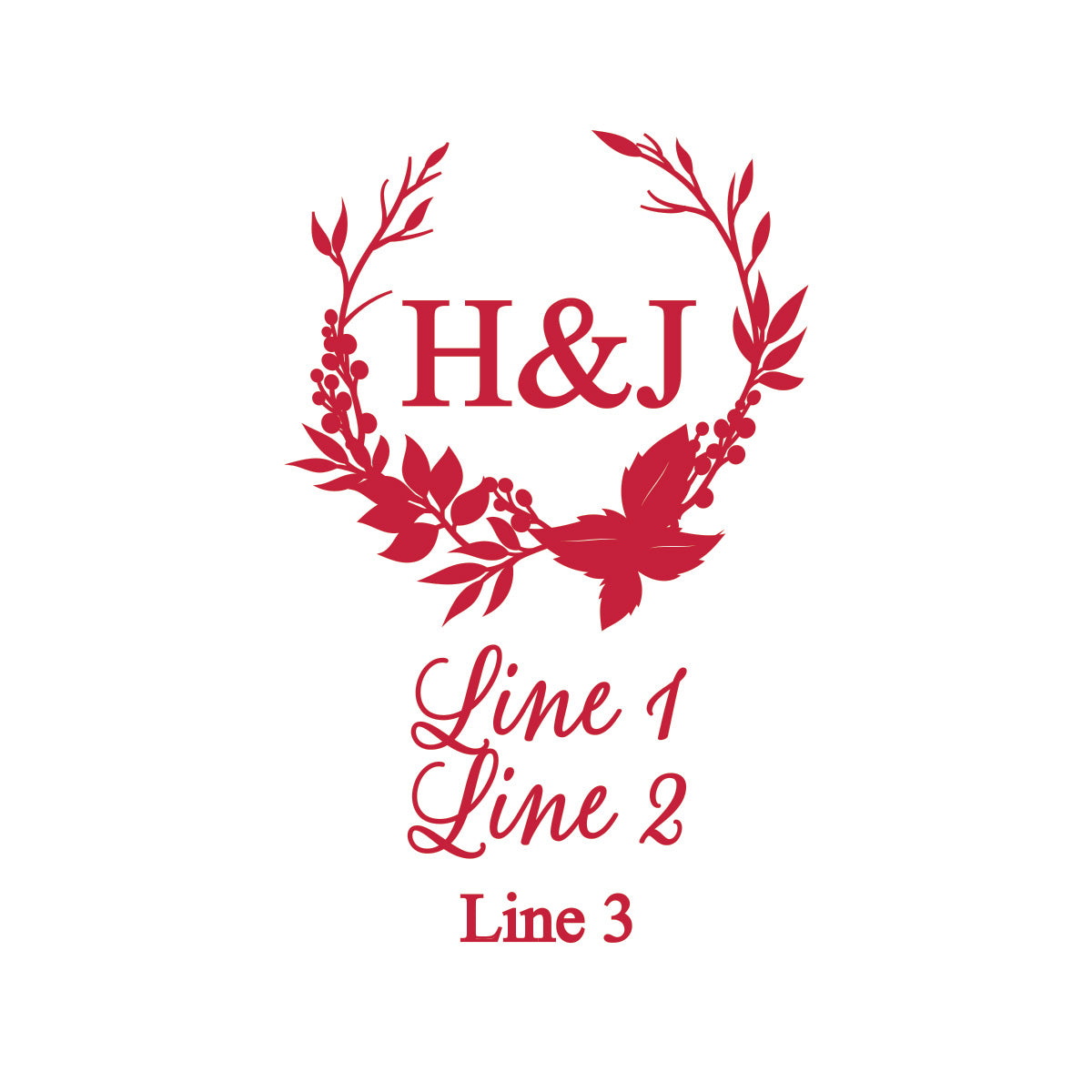 Fall Wreath Personalized Pint Beer Glass (Set of 18)