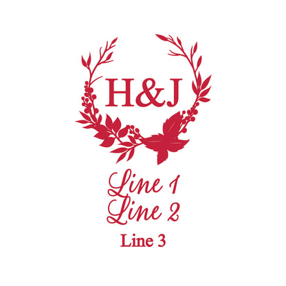 Fall Wreath Personalized Gold Credit Card Bottle Opener (Set of 24)