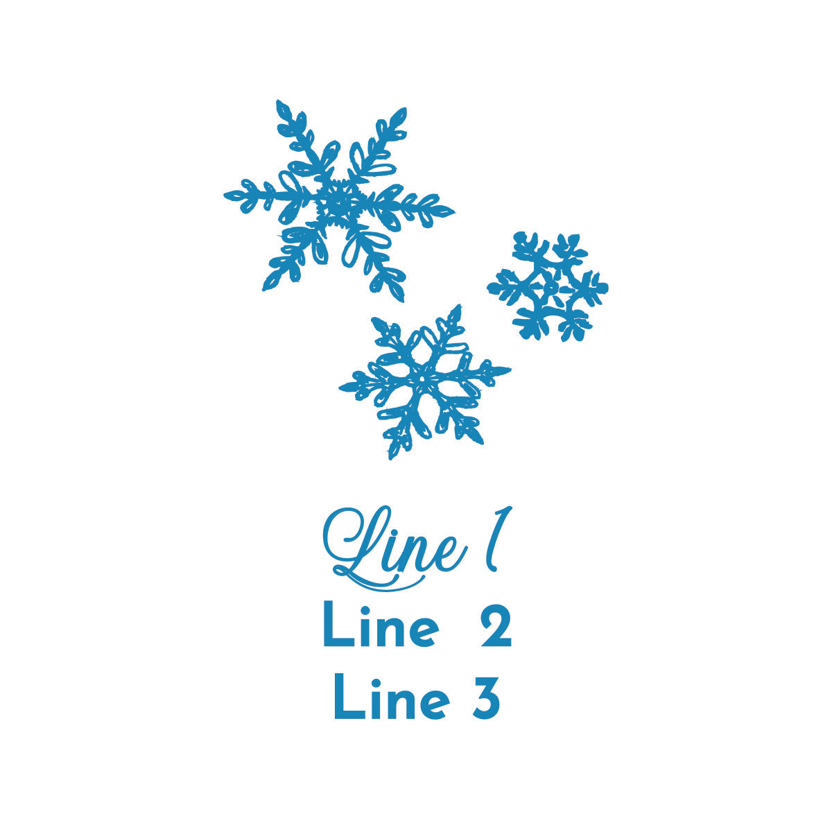 Snowflakes Personalized Gold Credit Card Bottle Opener (Set of 24)