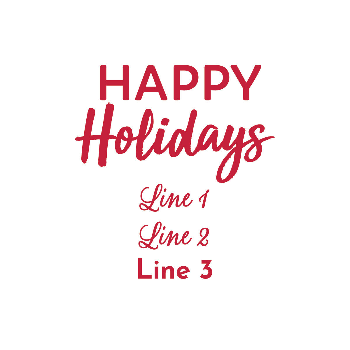 Holiday Personalized Empty Mint Candy Tins (Set of 12)