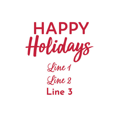 Holiday Personalized Empty Mint Candy Tins (Set of 12)